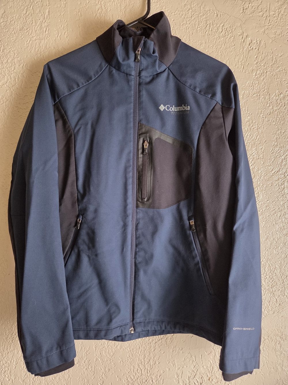 Columbia Titanium Omni-Shield Men's Blue & Black Performance Jacket